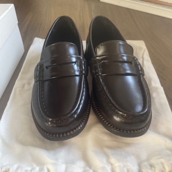 Freda Salvador Espresso Spazzolato Elba Penny Loafers - Picture 7 of 10